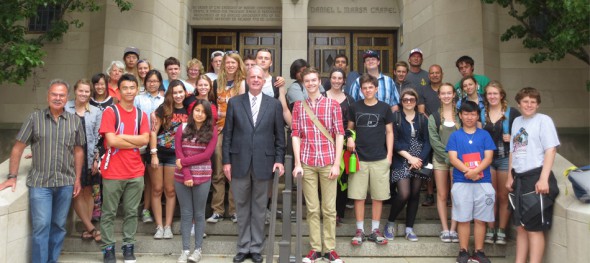 Upper School students met with Reverend Dr. Robert Allan Hill at Boston University.  Dr. Hill addressed his role in the university community following the tragic events at the 2013 Boston Marathon.