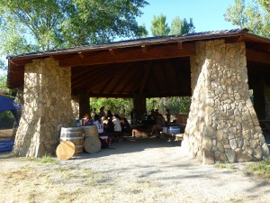 The gazebo at the Willows Group Camp.